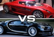 Bugatti Chiron contre Koenigsegg Regera : le match des hypercars