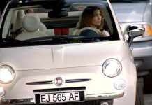 Jennifer Lopez au volant de la Fiat 500 C Fiat Jennifer Lopez - Gentlemen Drivers