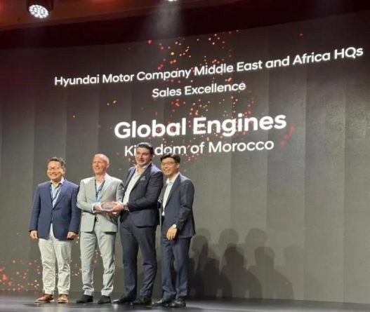 Distinction pour Hyundai Maroc avec le Prix "Sales Excellence" de la Région MEA