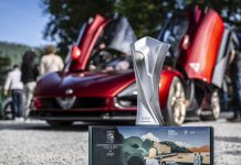 Le concept 33 Stradale d’Alfa Romeo remporté le prestigieux « Design Concept Award »