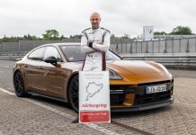 La nouvelle Panamera établit un nouveau temps record sur la Nordschleife du Nürburgring